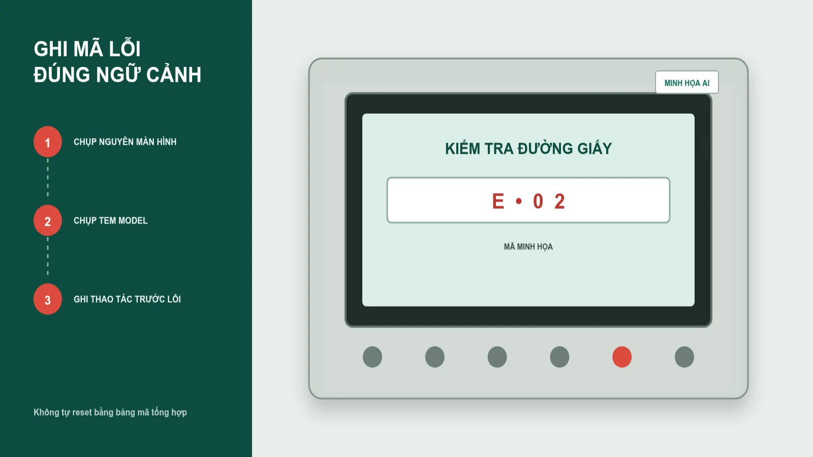 Minh họa màn hình kiểm tra trạng thái kết nối máy in
