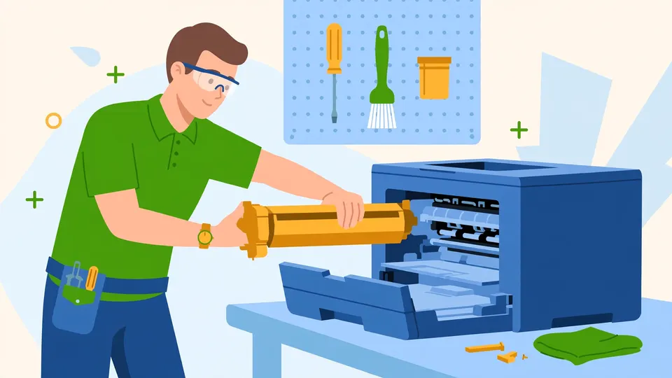 Tháo hộp mực khỏi máy