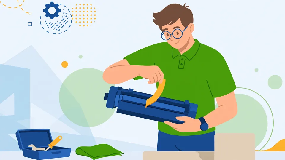 Gỡ dải bảo vệ của hộp mới