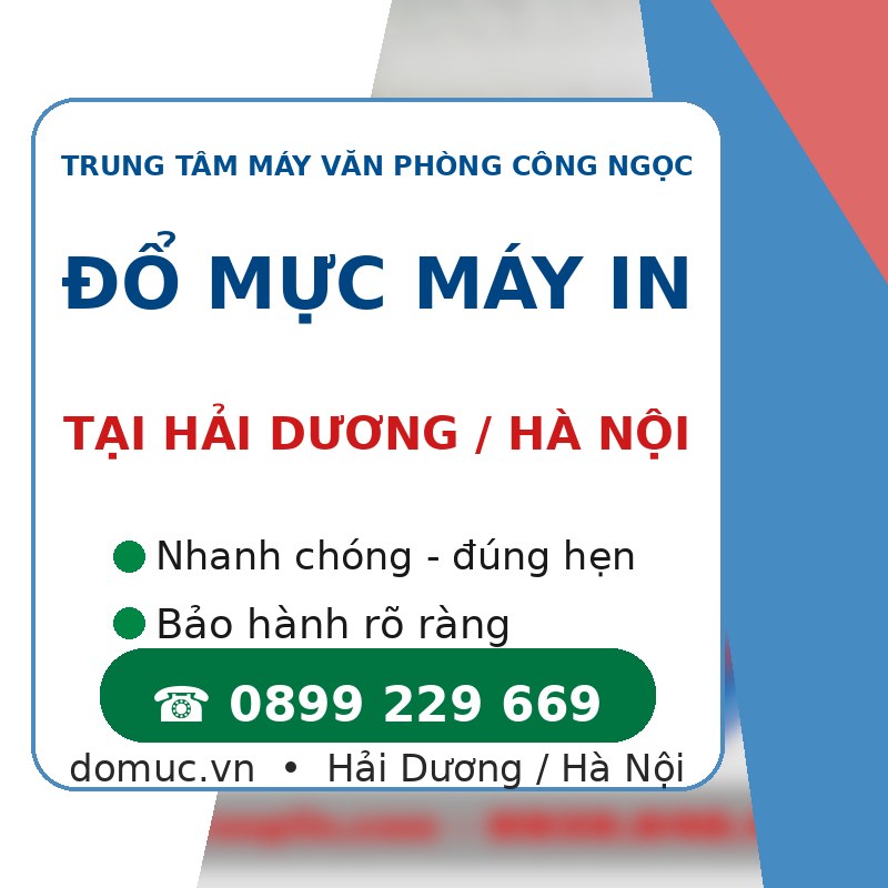 Hướng Dẫn Xử Lý Máy In Bị Mờ Chữ, Không Rõ Nét domuc.vn