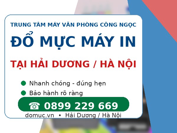 Mực In Chất Lượng Tạo Bản In Sắc Nét domuc.vn