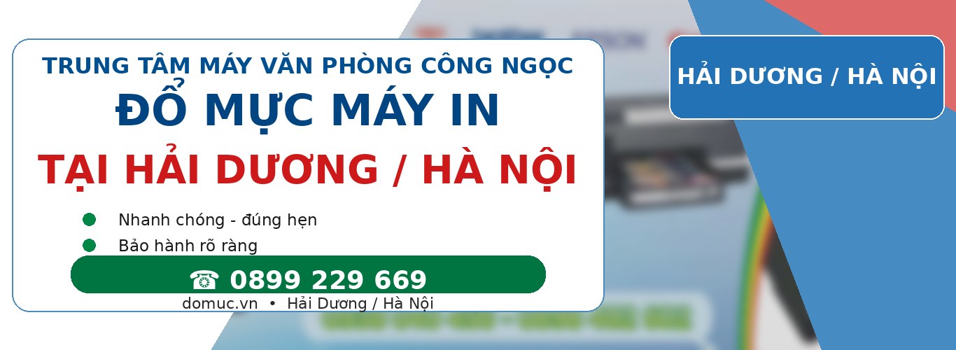 Thay Mực Máy In Laser Màu Tại Tỉnh Hải Dương domuc.vn