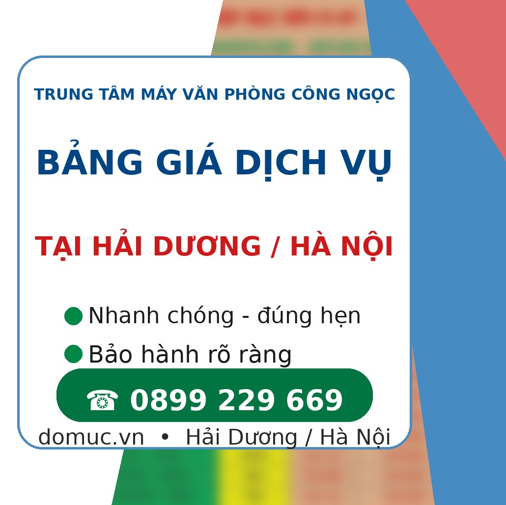 Bảng Giá Hộp Mực Máy In Hp