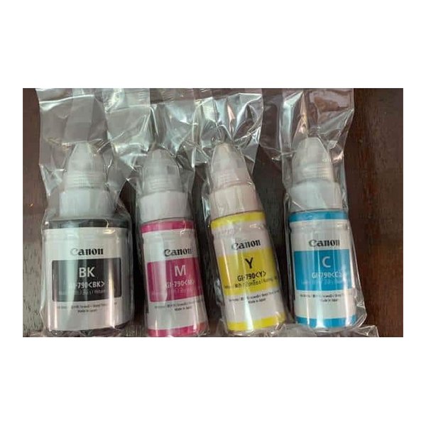 Bộ Mực Canon 4 Màu GI-790 Dùng Cho Máy Canon G3000/G2000/G1000/G1010/G2010/G3010