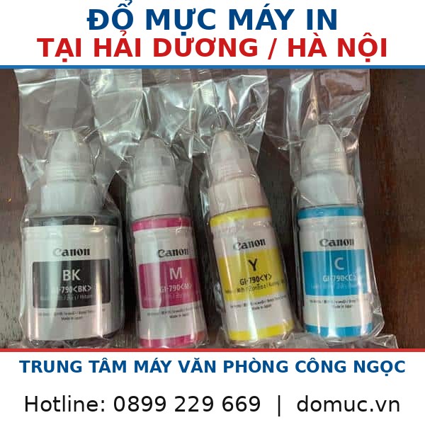 Bộ Mực Canon 4 Màu Gi 790 Dùng Cho Máy Canon G2000 G3000 G1000