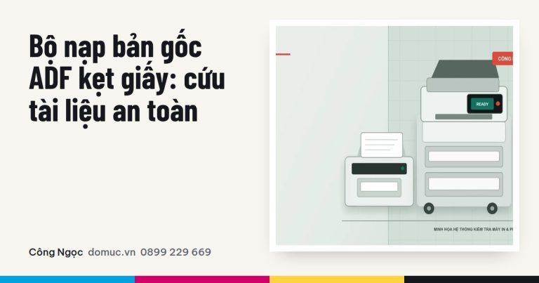 ADF máy photocopy kẹt giấy: giữ bản gốc và xử lý an toàn