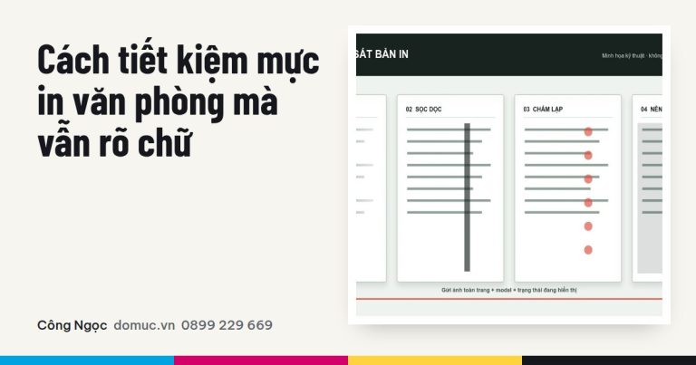 Cách tiết kiệm mực in văn phòng mà vẫn giữ chữ rõ