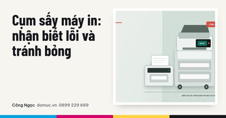 Cụm sấy máy in: nhận biết dấu hiệu và xử lý an toàn