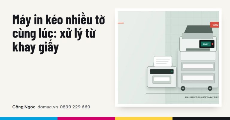 Máy in kéo nhiều tờ giấy: cách xử lý theo từng bước