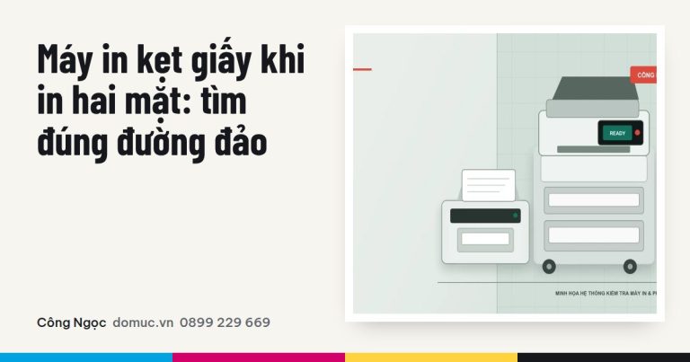 Máy in kẹt giấy khi in hai mặt: khoanh vùng đường đảo