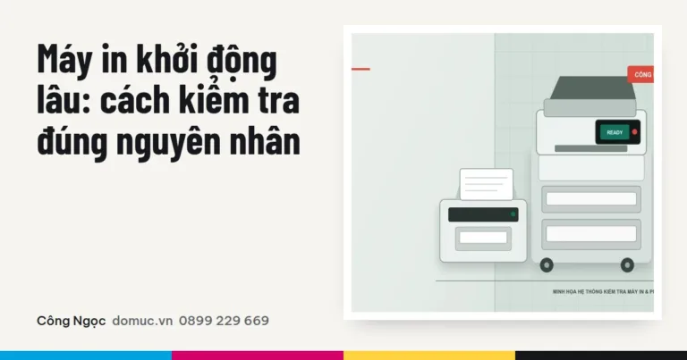 Máy in khởi động lâu: cách kiểm tra đúng nguyên nhân