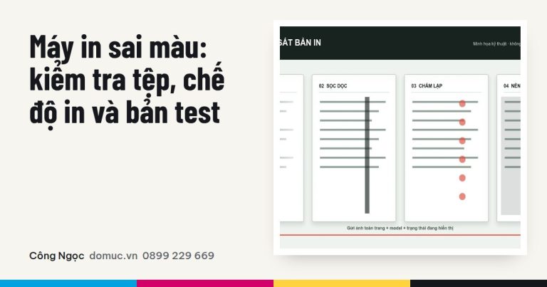 Máy in sai màu: cách tách lỗi file, giấy và đầu phun
