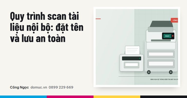Quy trình scan tài liệu nội bộ: nhận, đặt tên, lưu và kiểm tra