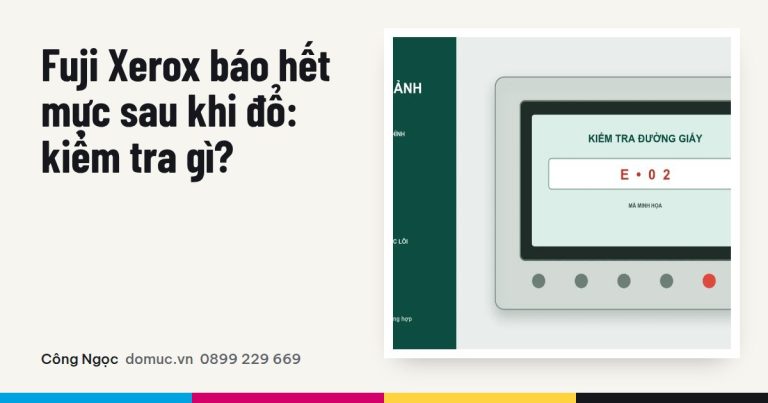 Fuji Xerox báo hết mực sau khi đổ: kiểm tra gì?