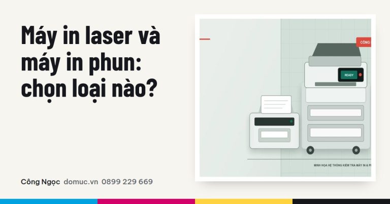 Máy in laser và máy in phun: chọn theo tài liệu bạn in