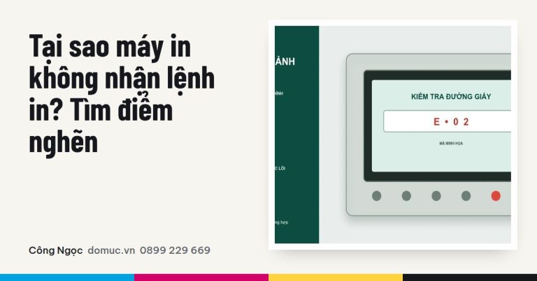 Máy in không nhận lệnh: lần theo điểm nghẽn từ ứng dụng