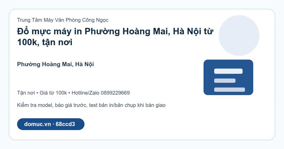 Dịch vụ máy in tại Hoàng Mai, Hà Nội - hình ảnh dịch vụ 1