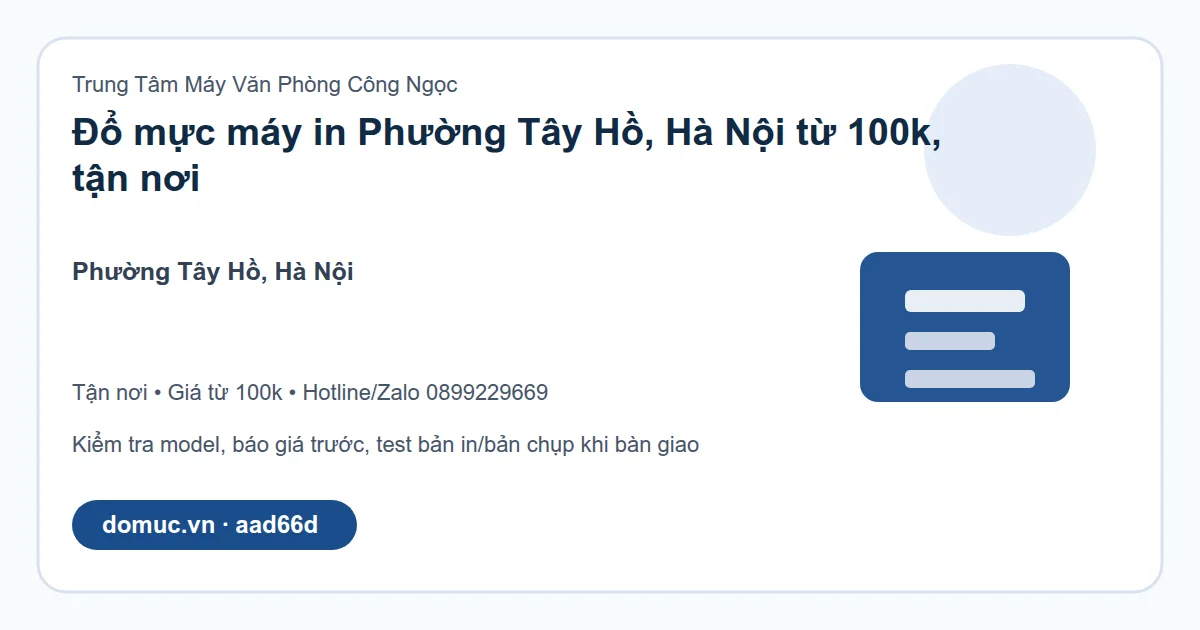 Dịch vụ máy in tại Tây Hồ, Hà Nội - hình ảnh dịch vụ 1