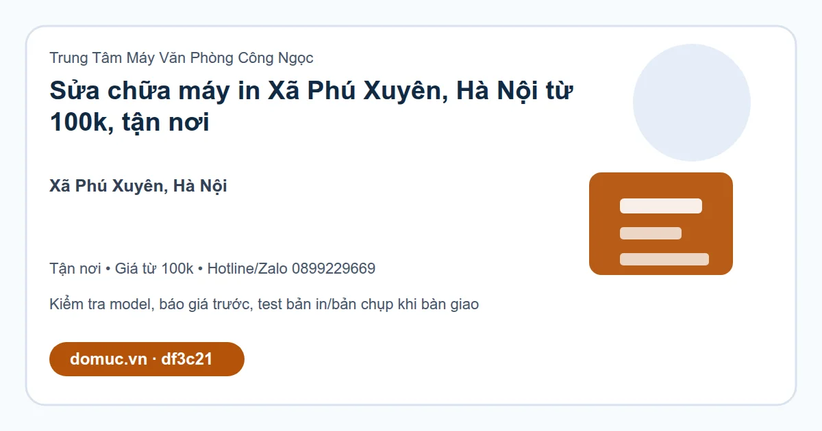 Dịch vụ máy in tại Phú Xuyên, Hà Nội - hình ảnh dịch vụ 3