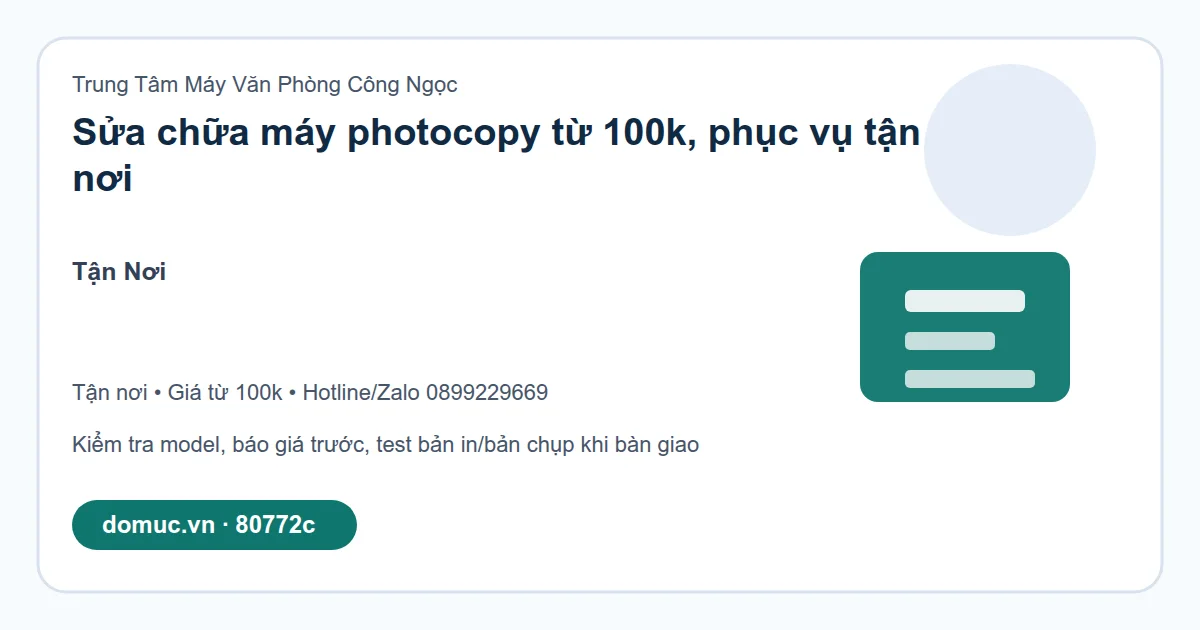 ảnh dịch vụ sửa chữa máy photocopy tại Tận Nơi - Công Ngọc